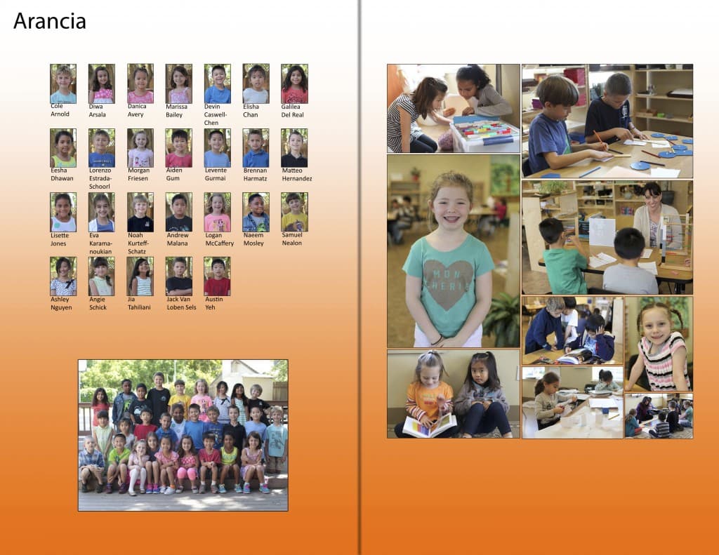 BMS Yearbook Sample Pages! Bergamo Montessori Schools