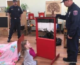 Local Firefighters visit WMS Lower Elementary for Safety Demo
